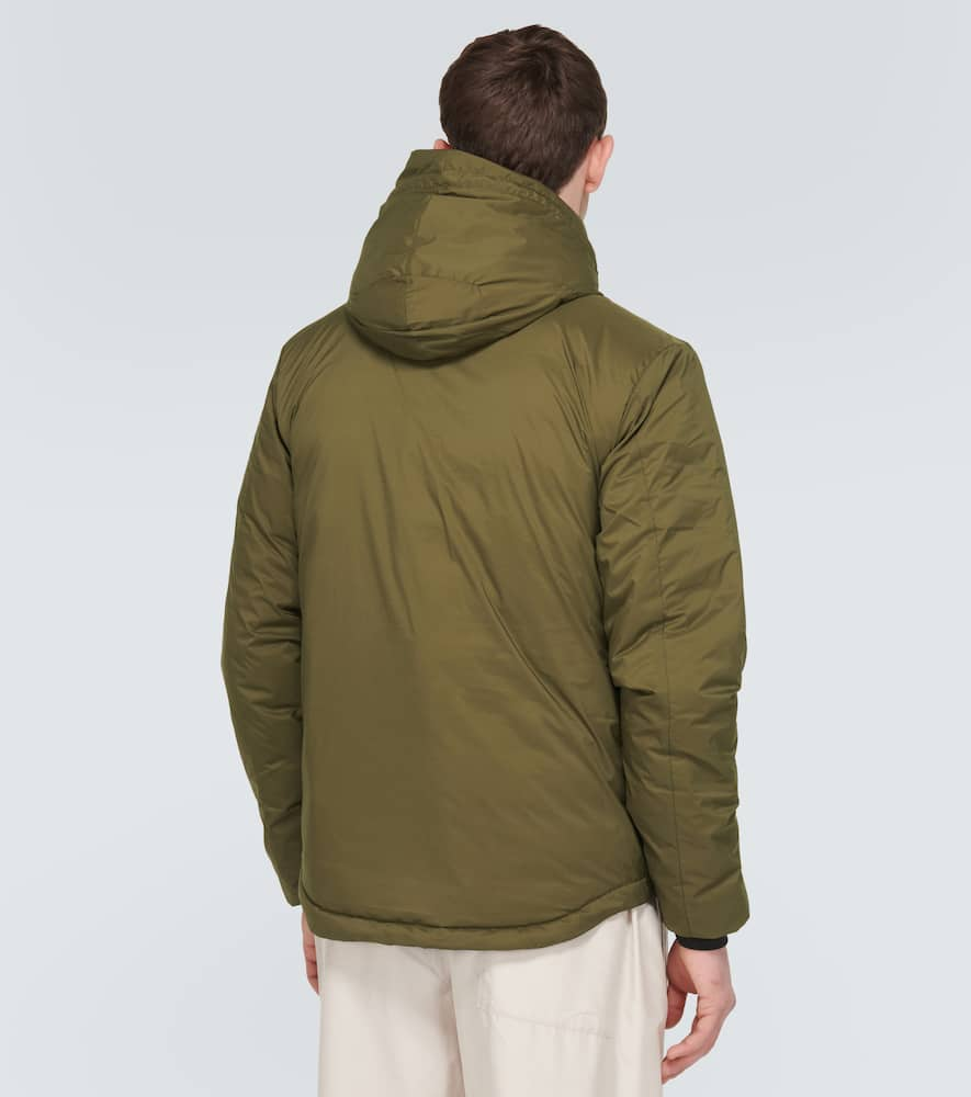 Shop Canada Goose Lodge Hoody Down Jacket In Green