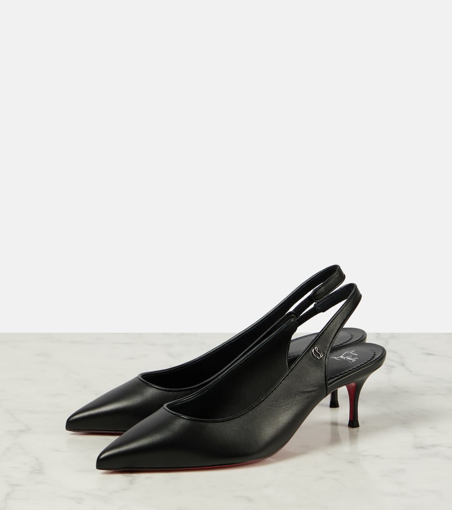 Christian Louboutin 55mm Sporty Kate Nappa Slingback Pumps In Black