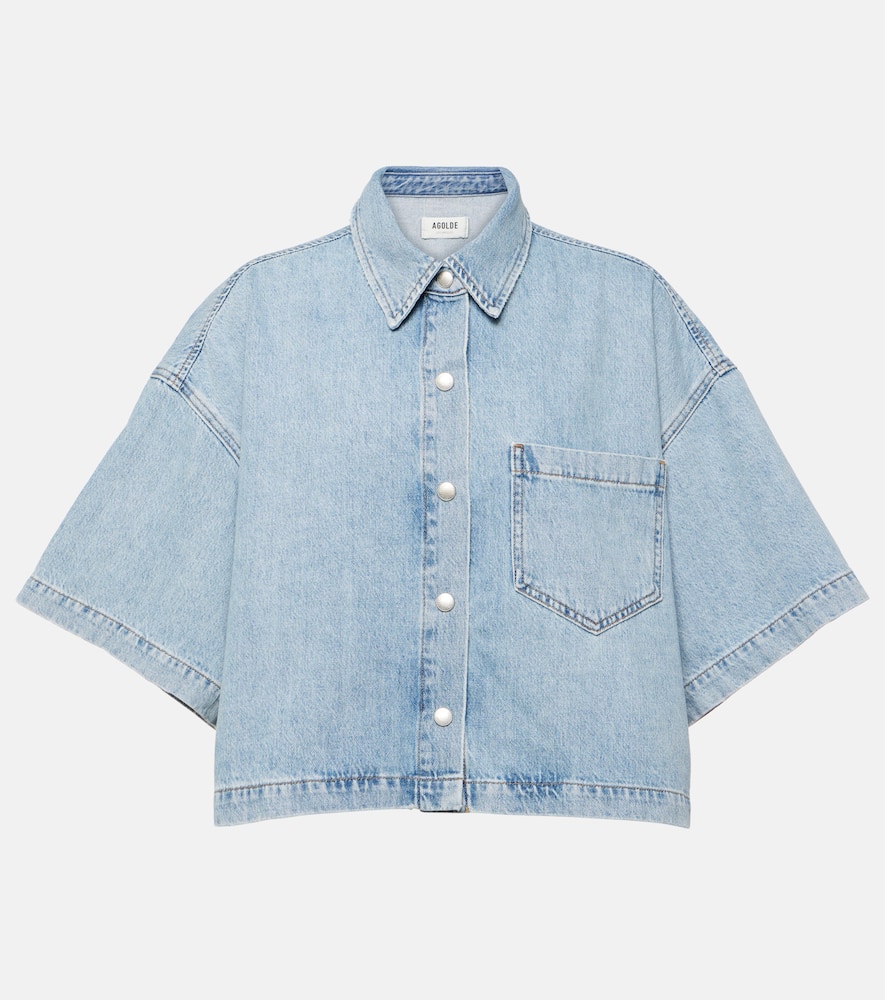 Rona Box cropped denim shirt