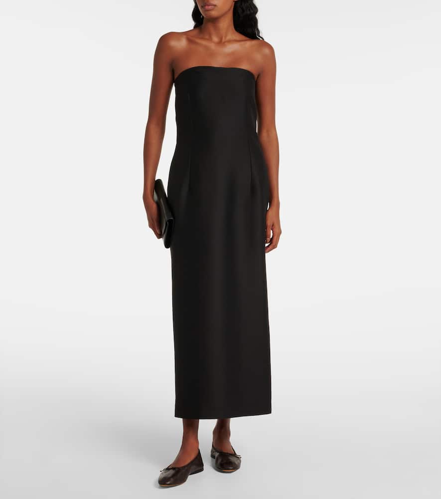 The Row Awar Leather Ballet Flats In Dark Brown