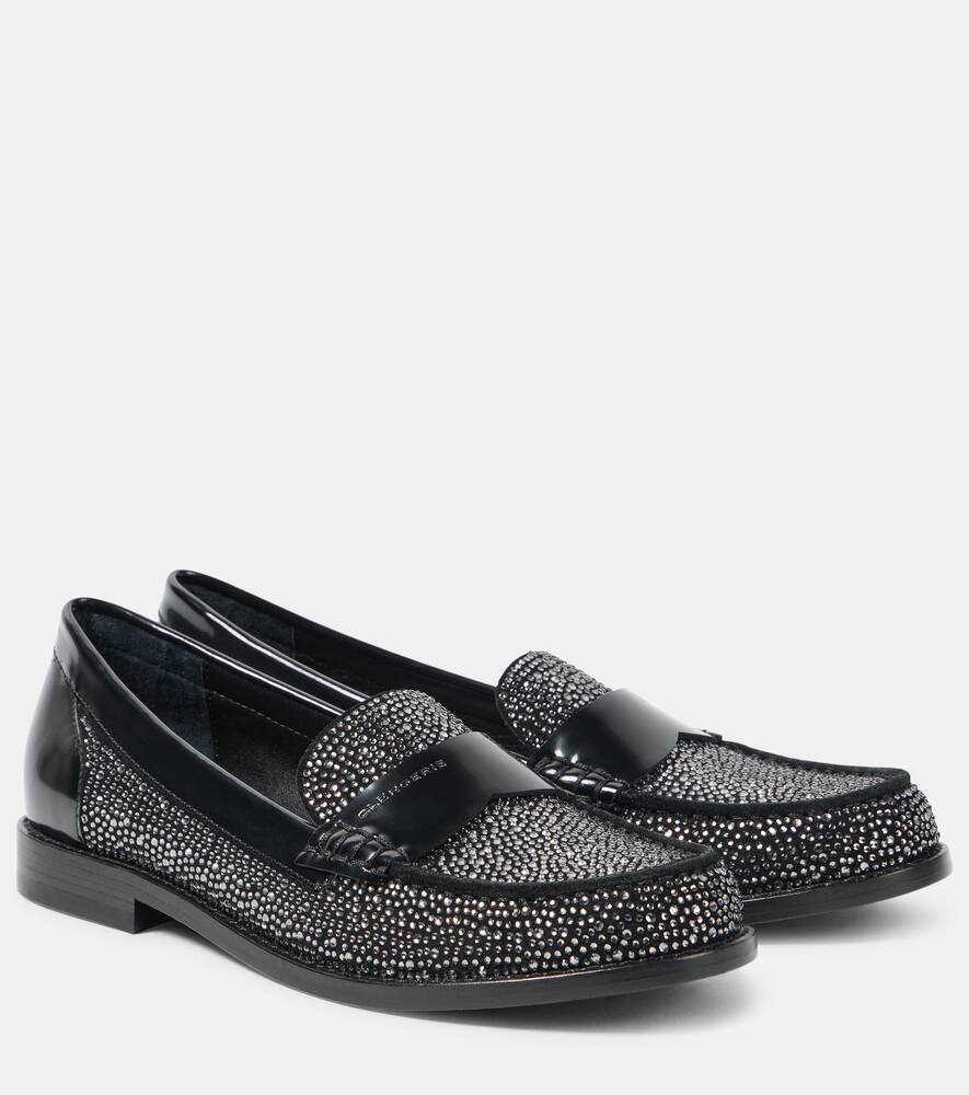 Clergerie Roy embellished leather loafers