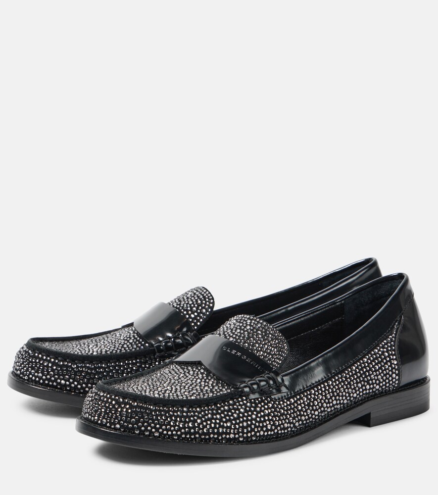  Clergerie Clergerie Roy Embellished Leather Loafers 