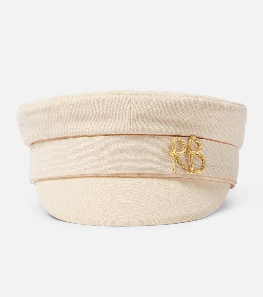 Ruslan Baginskiy Logo cotton canvas newsboy cap