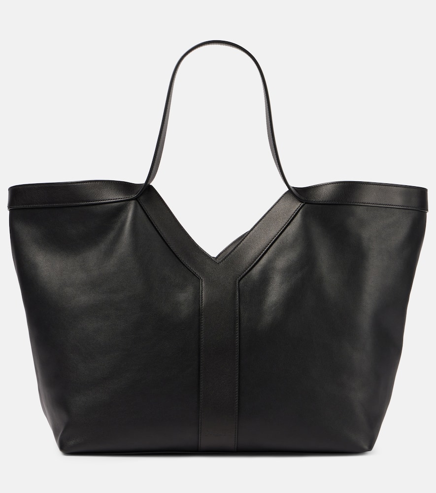 Saint Laurent Y Leather Tote Bag In Black