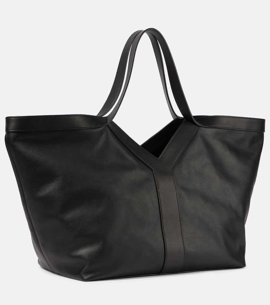 Saint Laurent Y Leather Tote Bag In Black