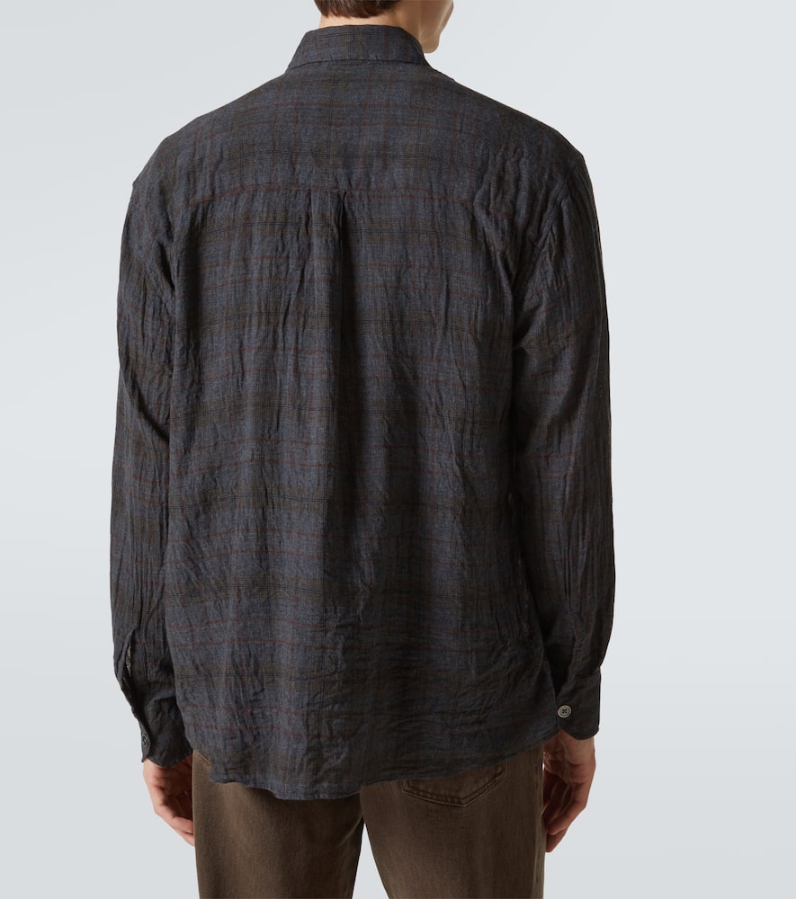 Our Legacy Check Pattern Button-down Shirt With Chest Pocket In Multicoloured