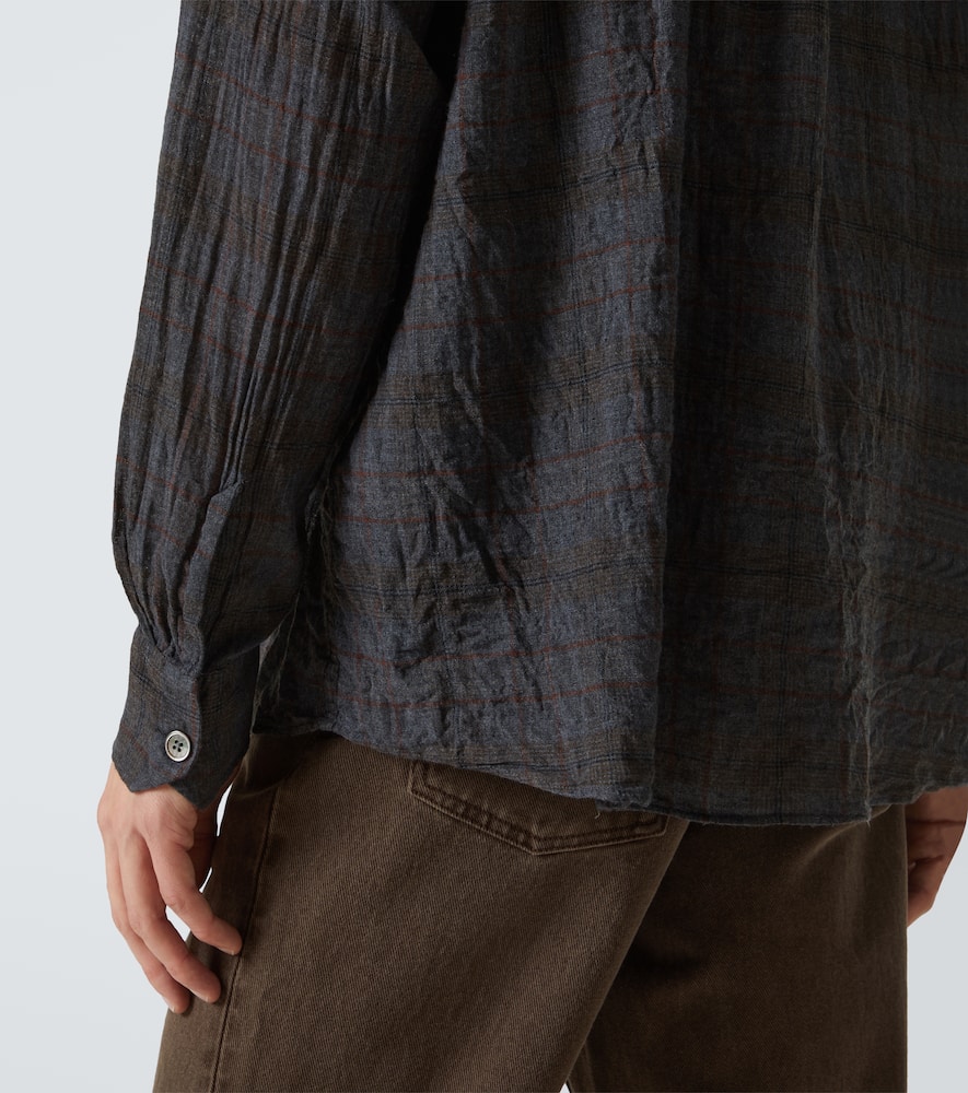 Our Legacy Check Pattern Button-down Shirt With Chest Pocket In Multicoloured