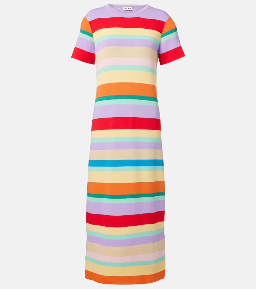 Duster striped maxi dress