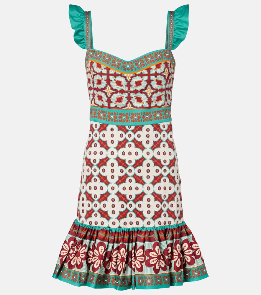 La Doublej Mini Gingerbread Printed Minidress In Multi