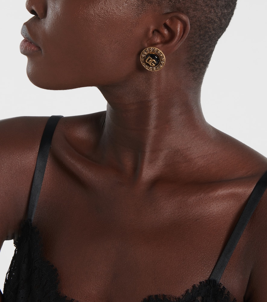 Dolce & Gabbana Like A Virgin Dg Clip-on Earrings In Black
