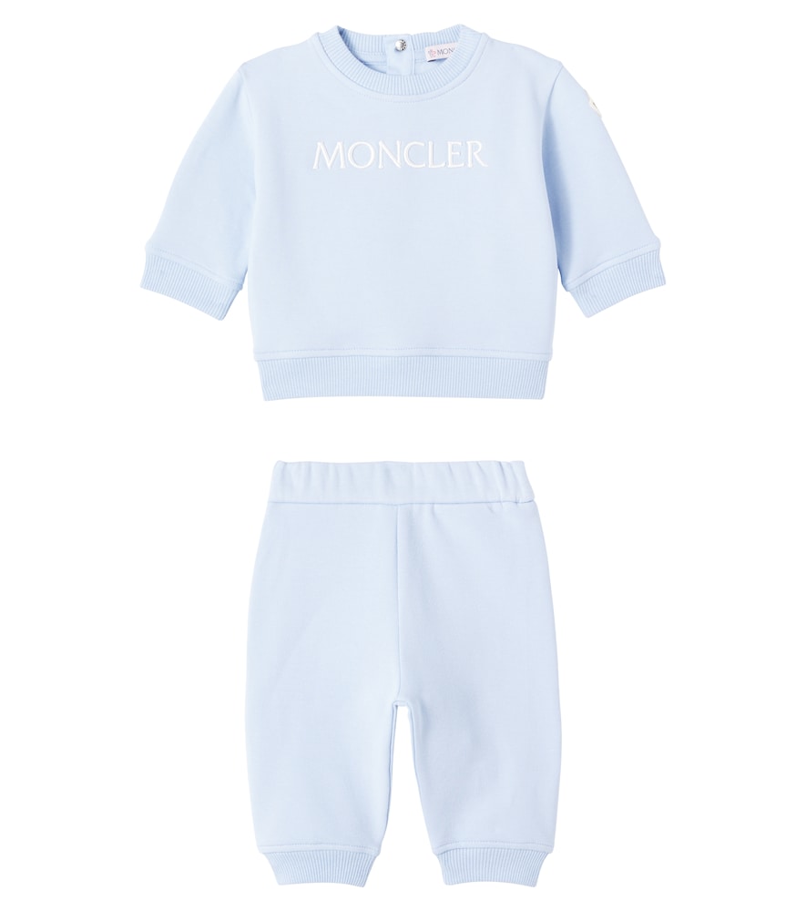 Moncler Enfant Baby cotton-blend fleece sweatshirt and sweatpants set