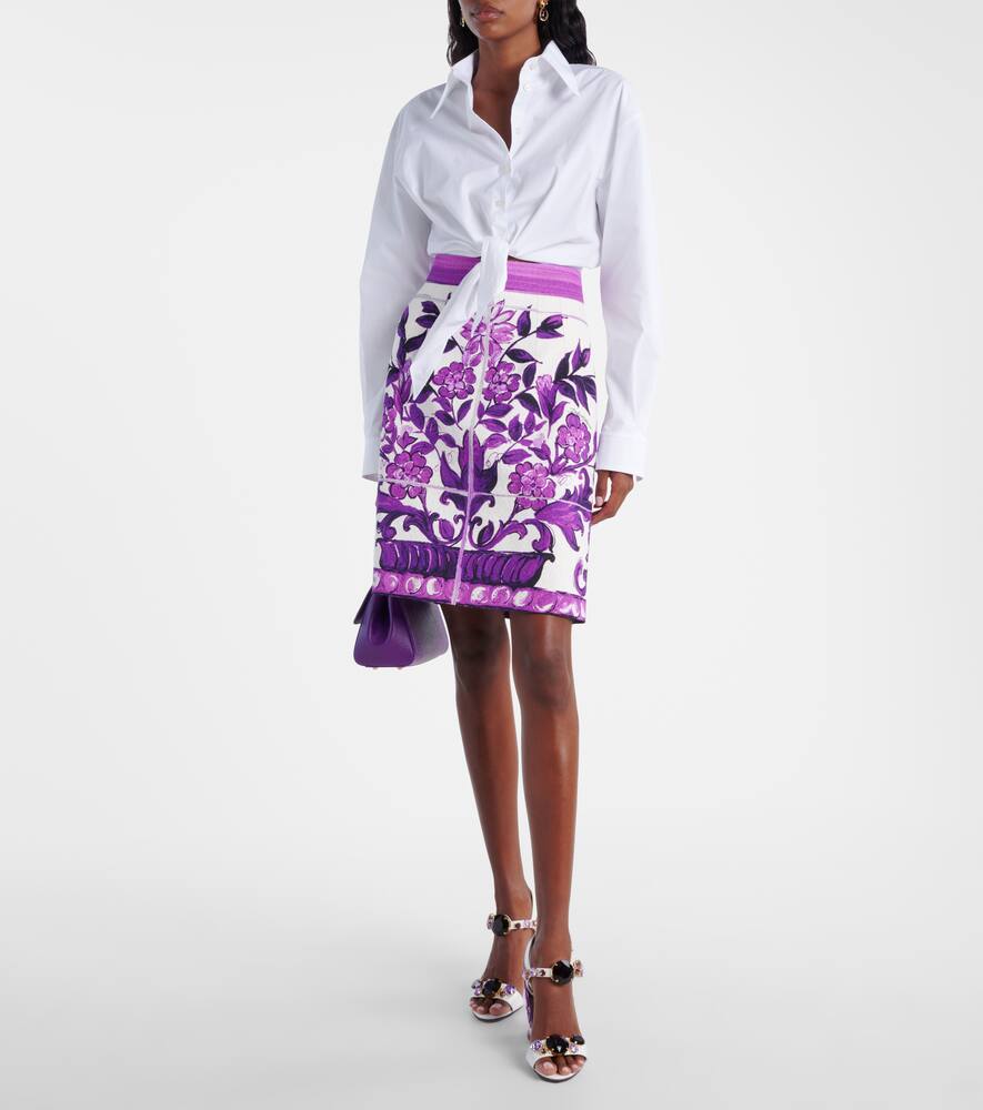 Dolce & Gabbana Patent Leather Sandal With Jewel Embroidery In Purple