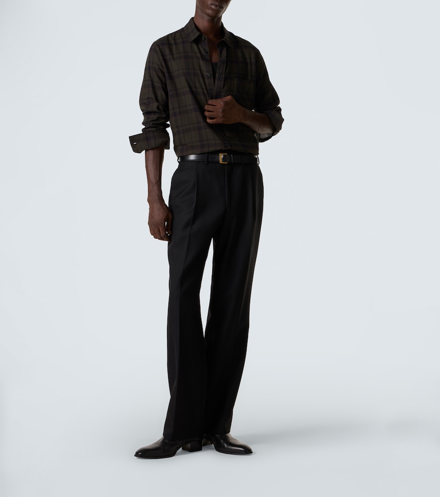  Saint Laurent Saint Laurent Hemd Cassandre Aus Baumwollflanell 
