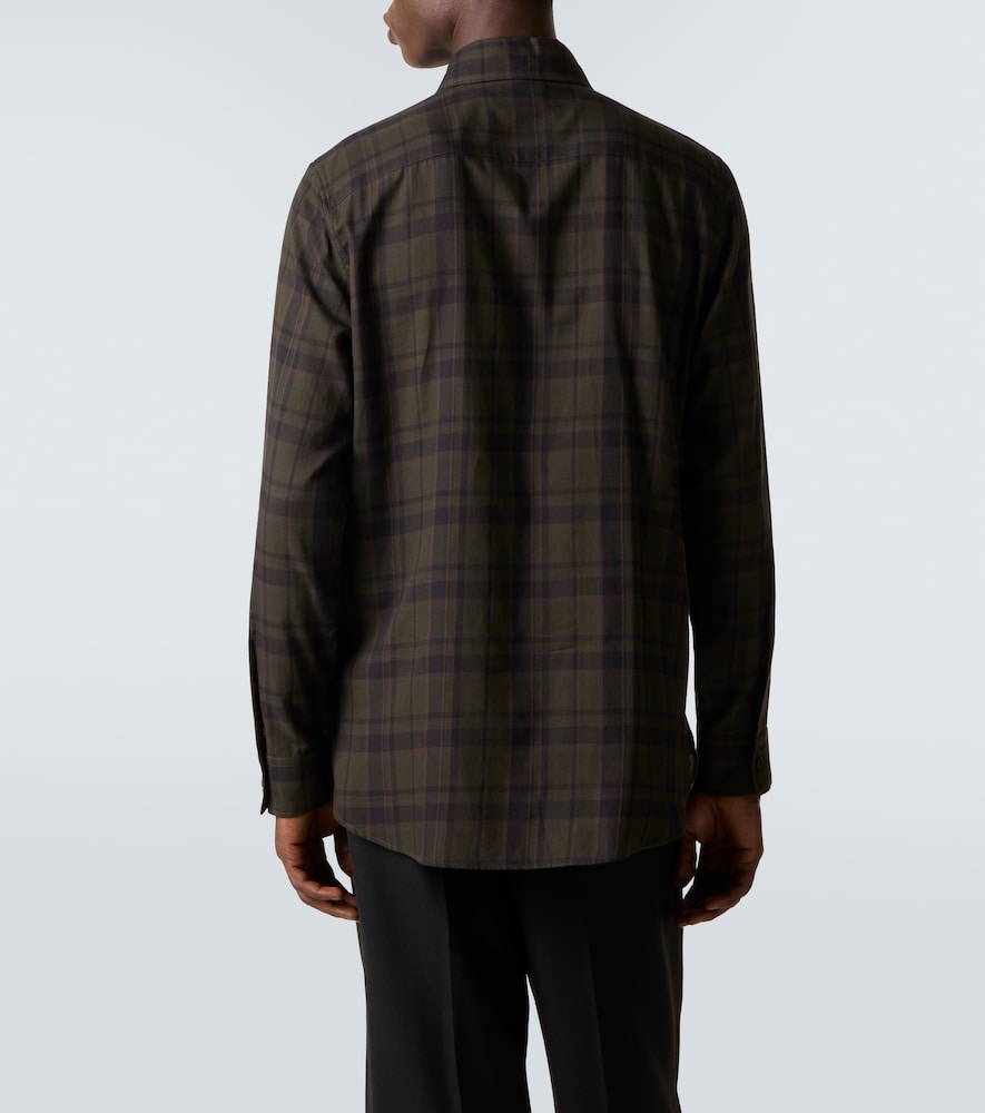  Saint Laurent Saint Laurent Hemd Cassandre Aus Baumwollflanell 