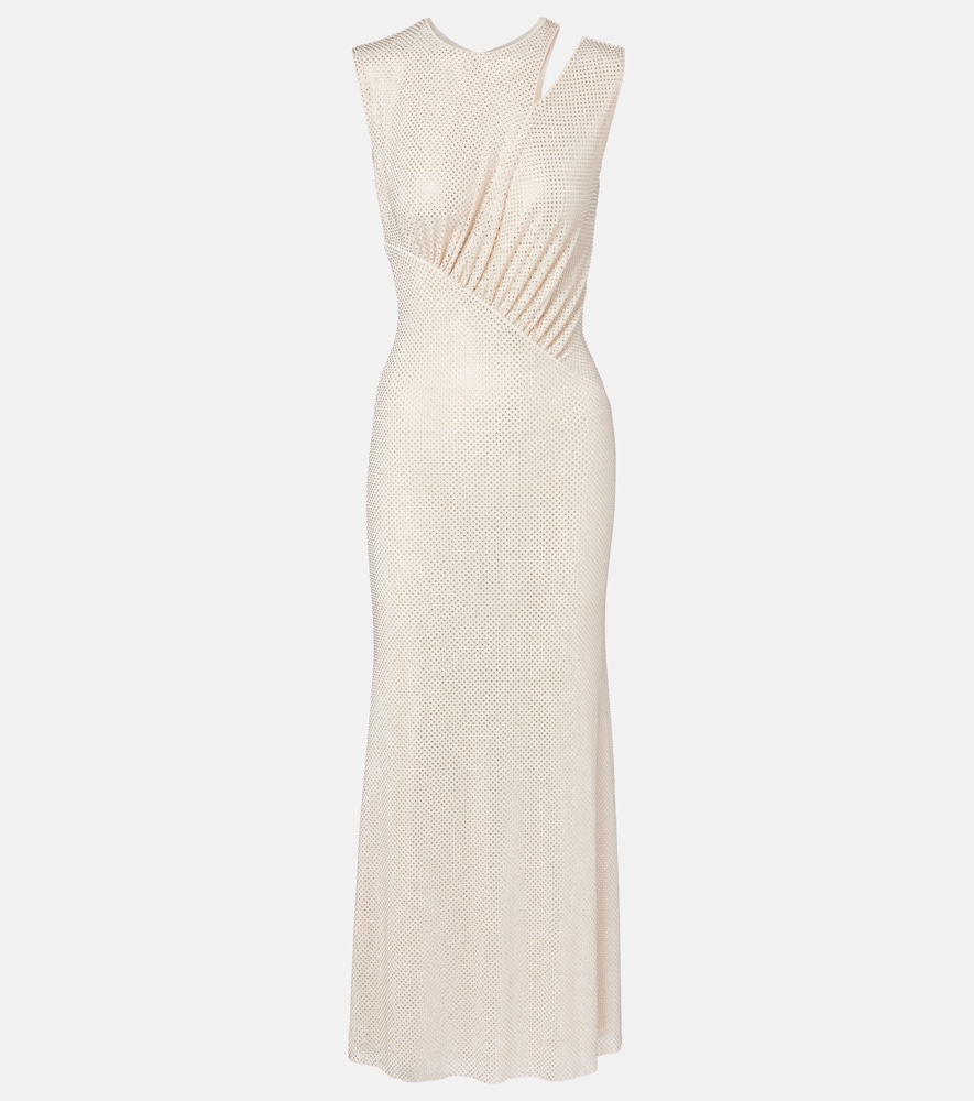 Self-Portrait Embellished cutout midi dress