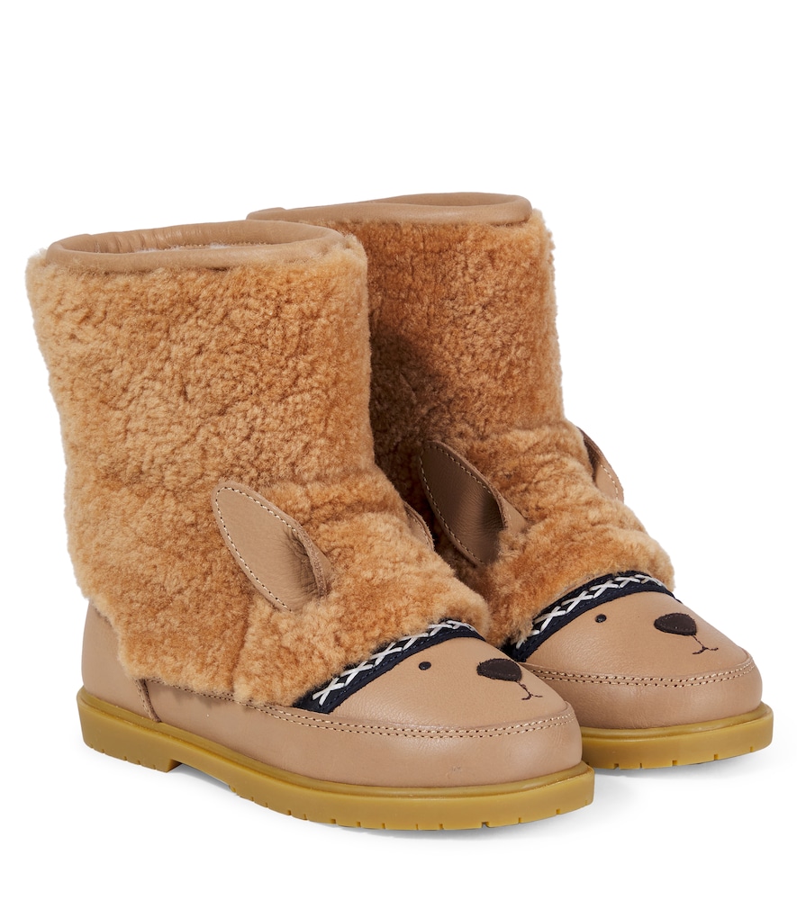 Donsje Stivali Wadou in pelle e shearling
