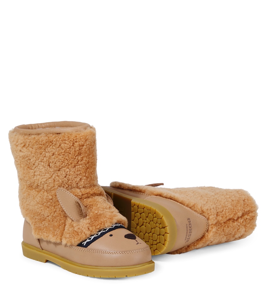  Donsje Donsje Wadou Leather And Shearling Boots 
