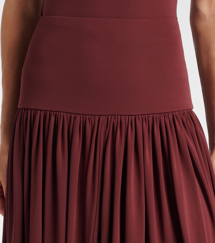Gathered Jersey Maxi