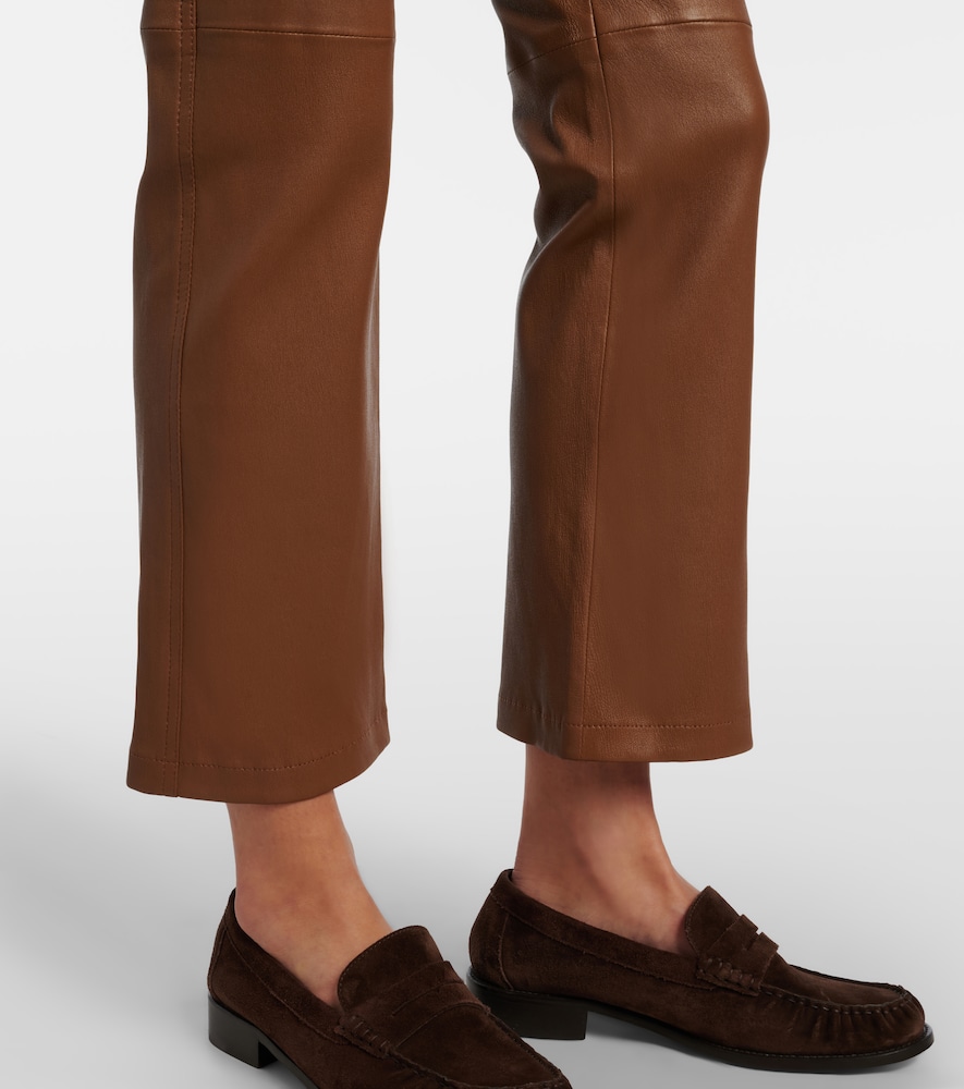  Joseph Joseph Cropped Bootcut-hose Aus Leder 