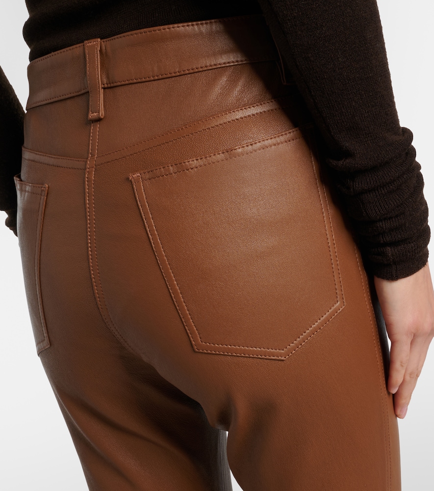  Joseph Joseph Cropped Bootcut-hose Aus Leder 