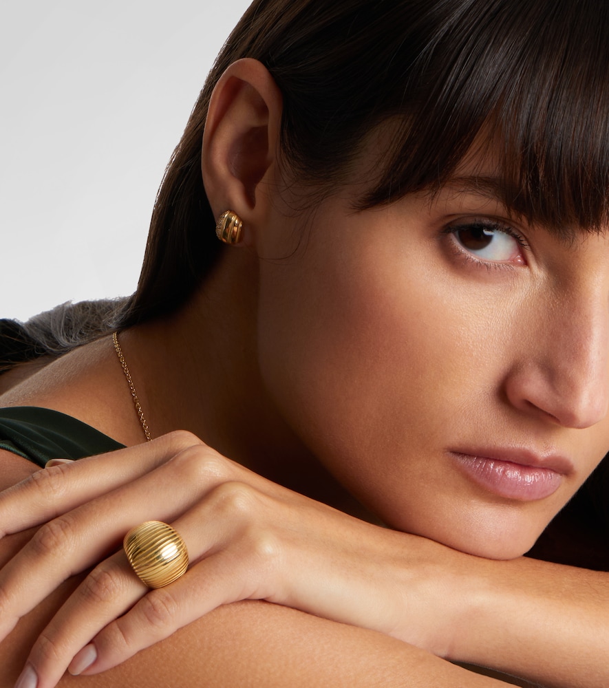 Pamela Zamore Eos 18kt gold earrings with diamonds