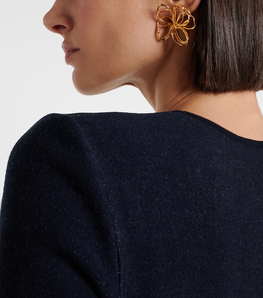 Oscar De La Renta Threaded Earrings In Gold