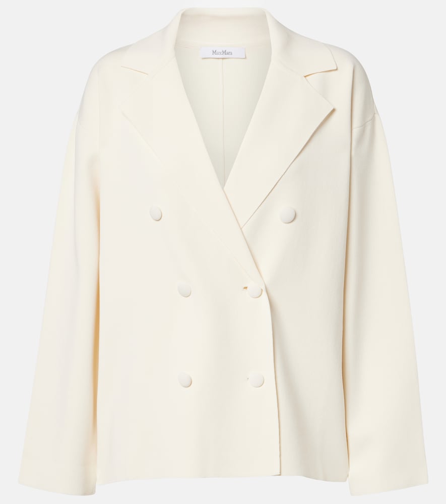 Max Mara Calte double-breasted crêpe blazer