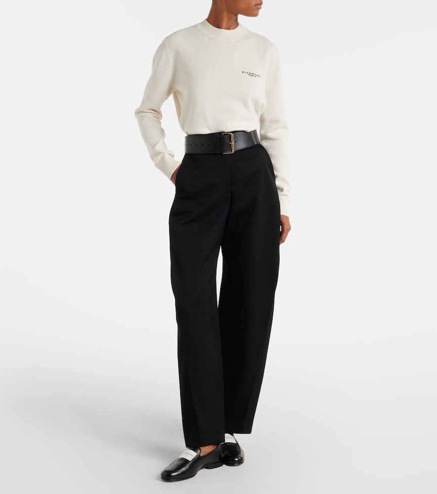 Givenchy Logo wool and cashmere sweater
