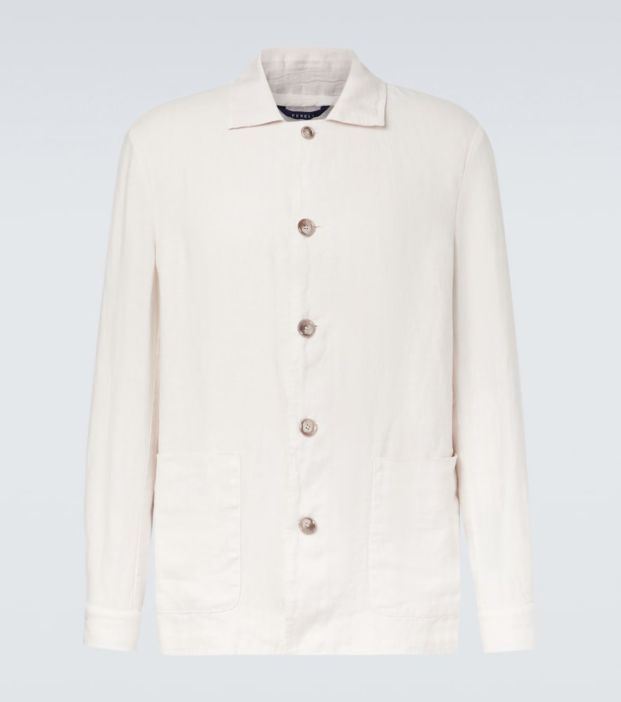 Fedeli Oxford linen jacket