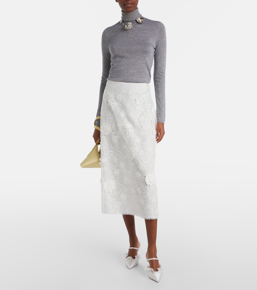 Cecile 70 Ruffled Mules