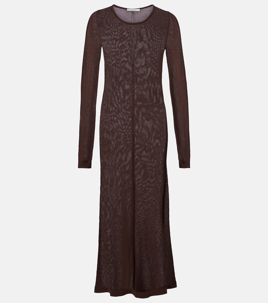 Lemaire Semi-sheer crêpe maxi dress