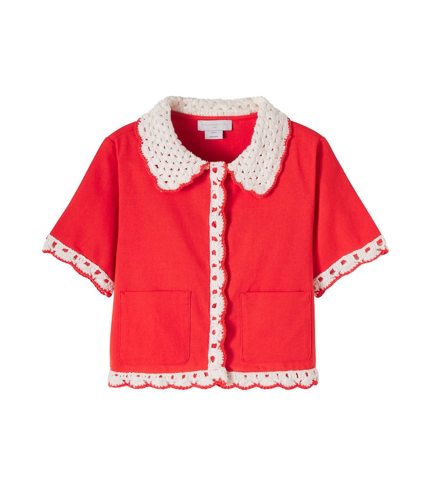 Stella McCartney Kids Embroidered cotton shirt　ステラ マッカートニー キッズ 刺繍入りコットンシャツ Stella