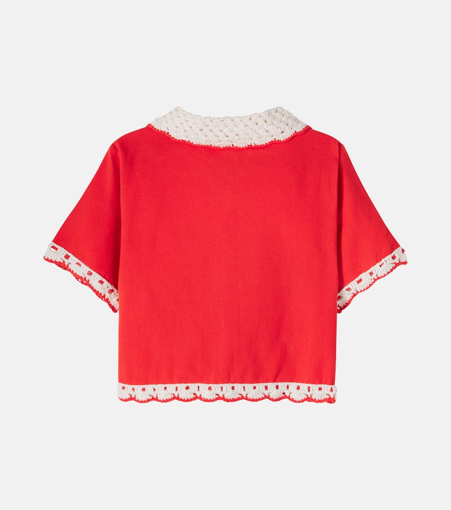  Stella Mccartney Kids Stella Mccartney Kids Besticktes Hemd Aus Baumwolle 