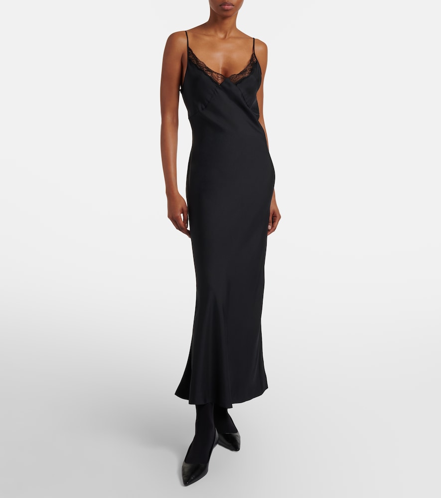  The Row The Row Slipdress Barina Aus Seide Mit Spitze 