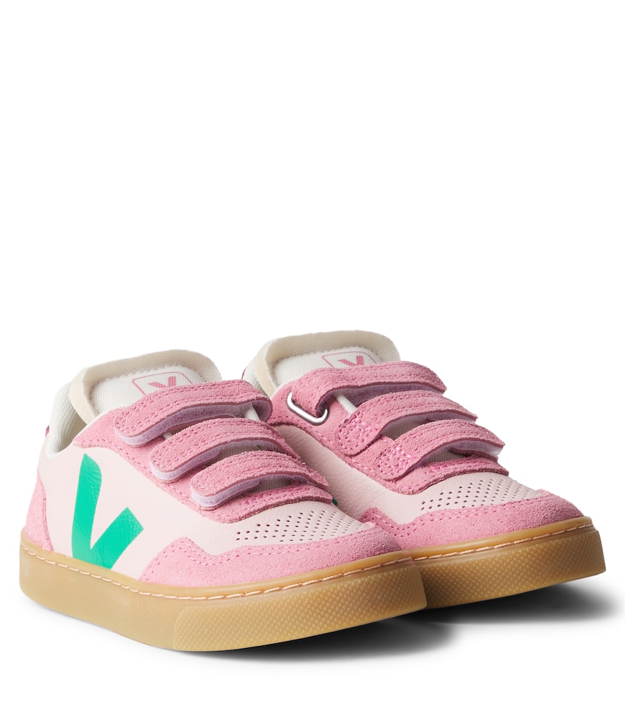 Veja Kids Pink V-90 Leather Sneakers UK Size 2.5 - Mytheresa