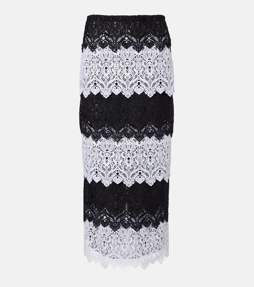 Carolina Herrera Lace midi skirt