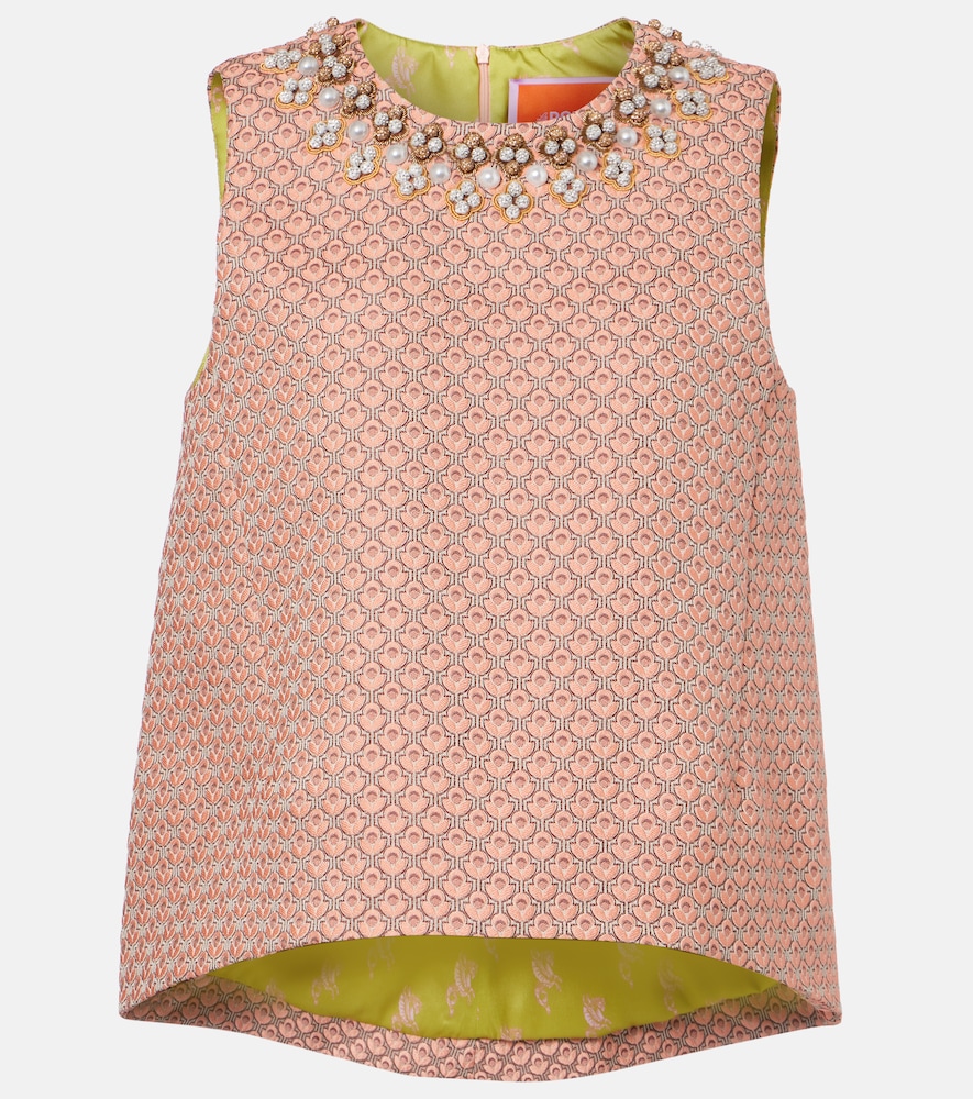 La DoubleJ Top La Scala fleurs en jacquard 650 €