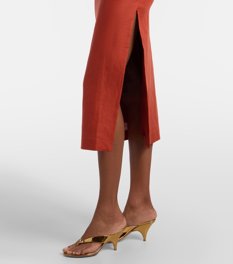  Sir Sir Midikleid Aus Leinen 