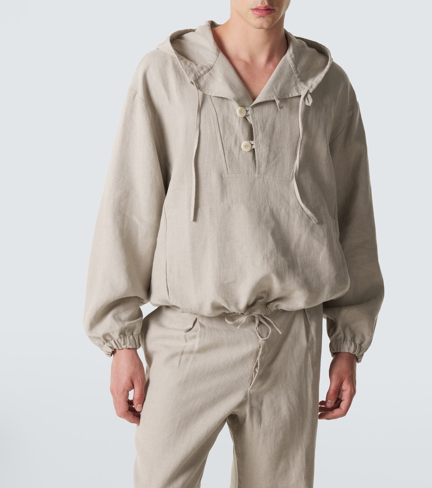  Stoffa Stoffa Hooded Linen Jacket 