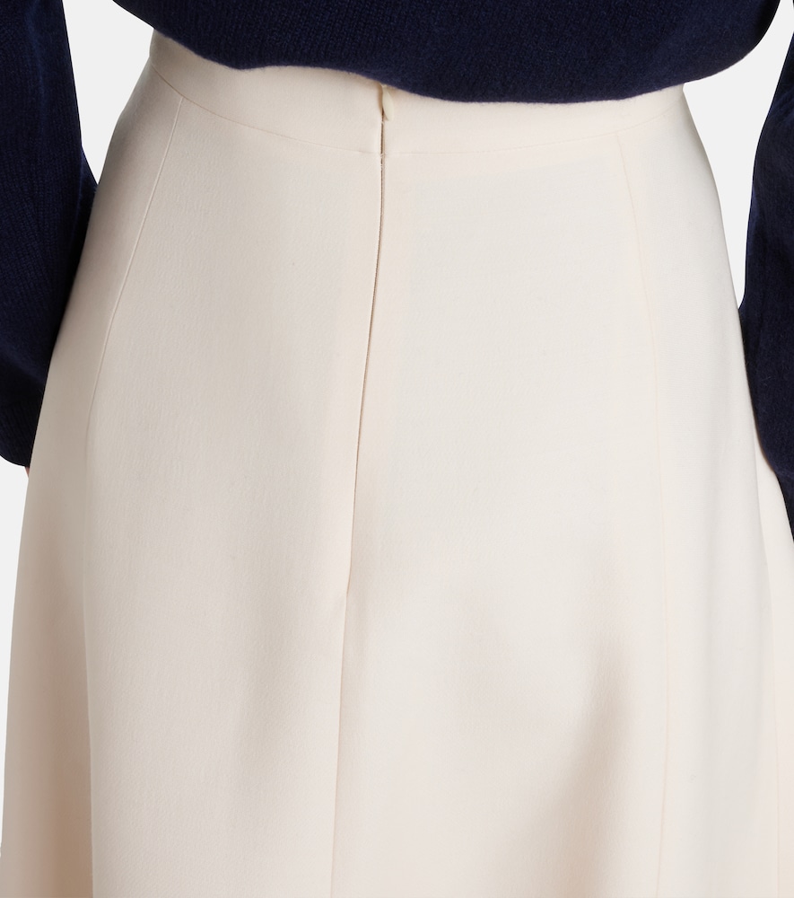  Valentino Valentino Vgold Crepe Couture Midi Skirt 