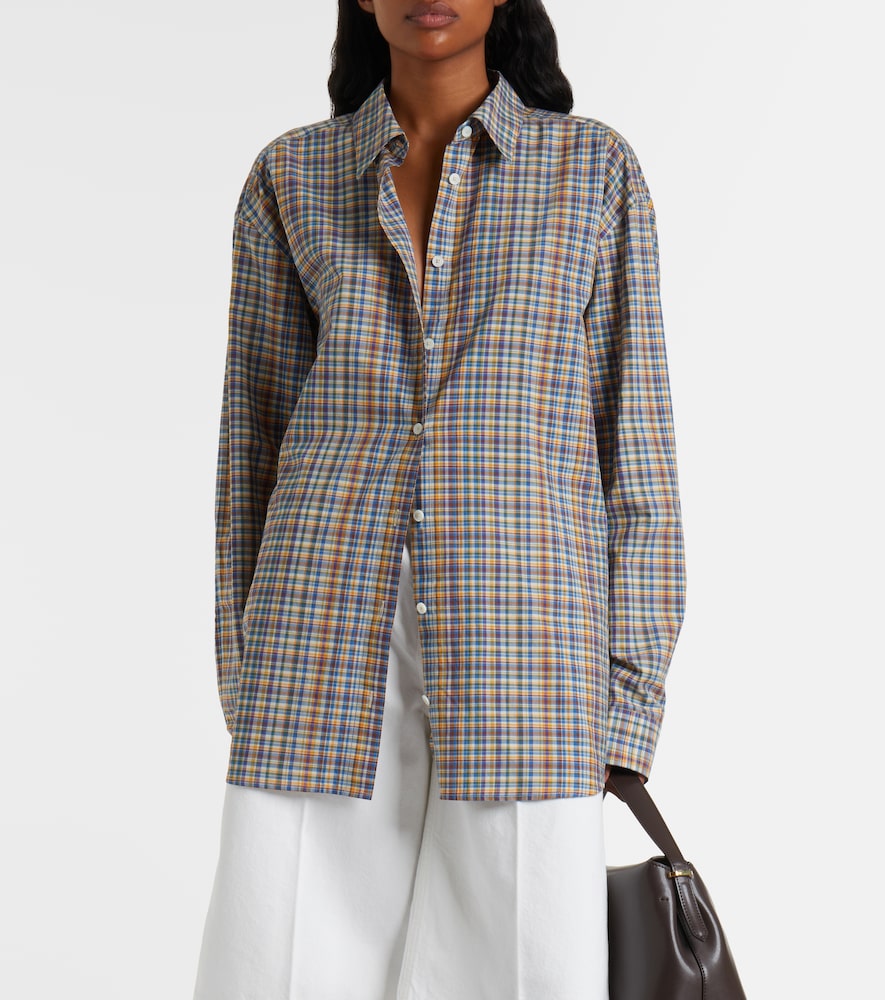 Toteme Plaid cotton poplin shirt