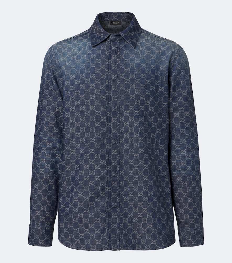 Gucci Chemise GG en jacquard chambray de coton 1500 €