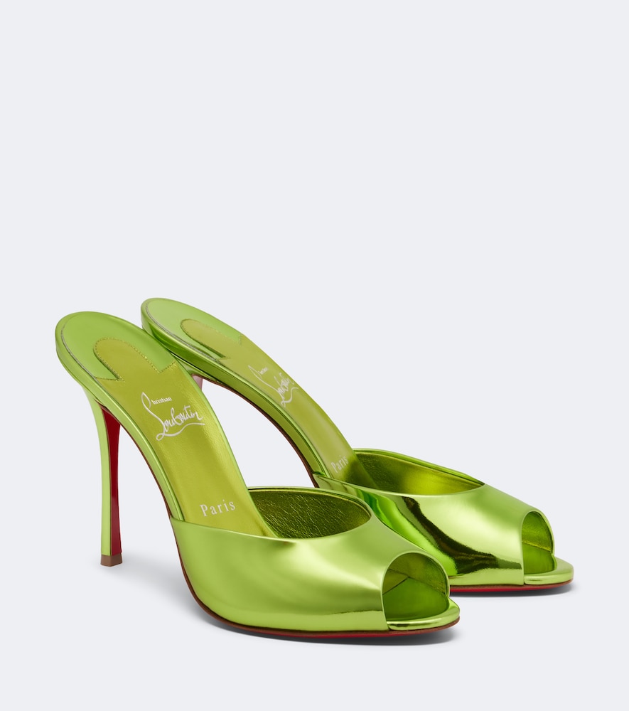 Mules Me Dolly in pelle metallizzata