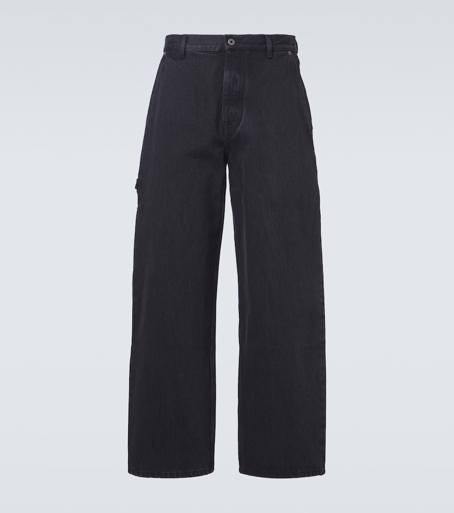 Loewe Wide-leg Jeans In Black