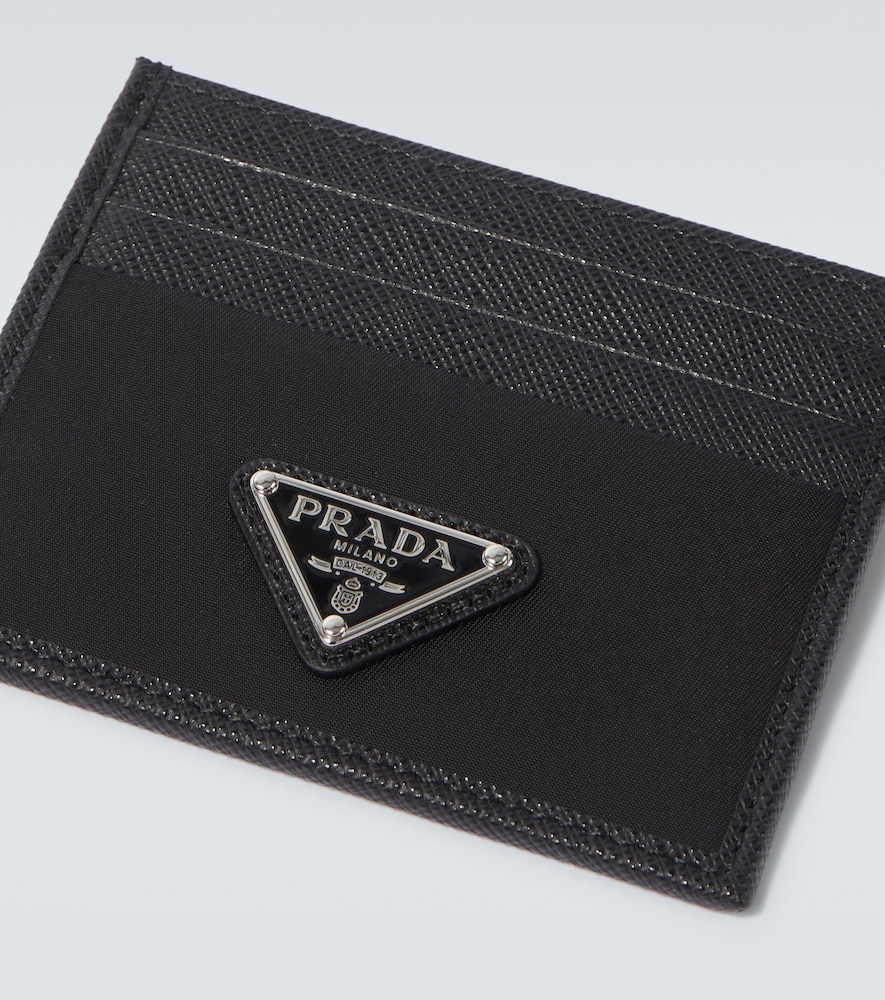  Prada Prada Re-nylon And Saffiano Leather Card Holder 