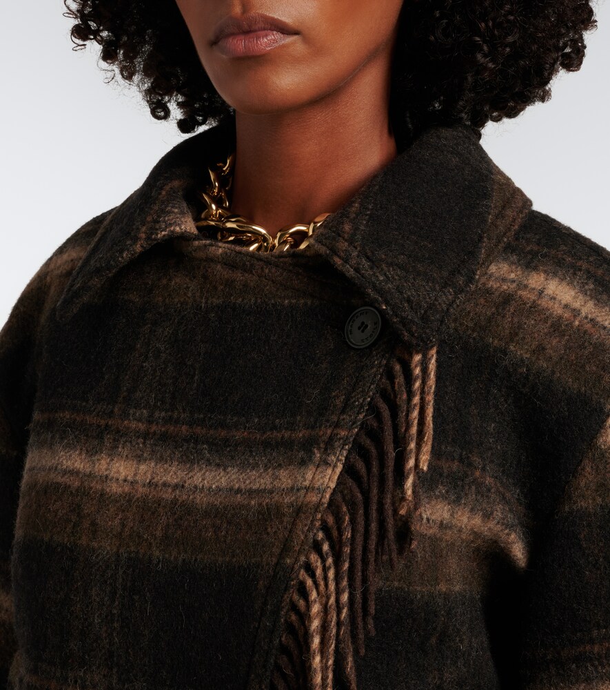 Galeane Plaid Wool-Blend Jacket