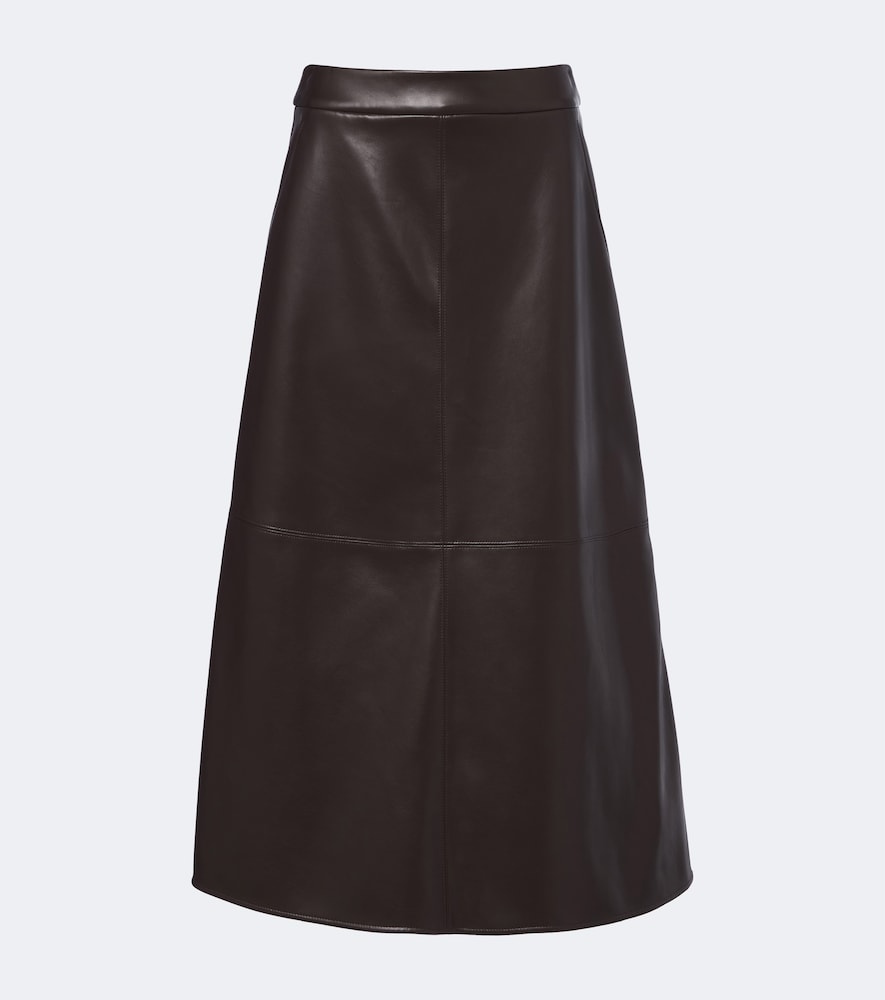 S Max Mara 'S Max Mara Paneled coated jersey midi skirt