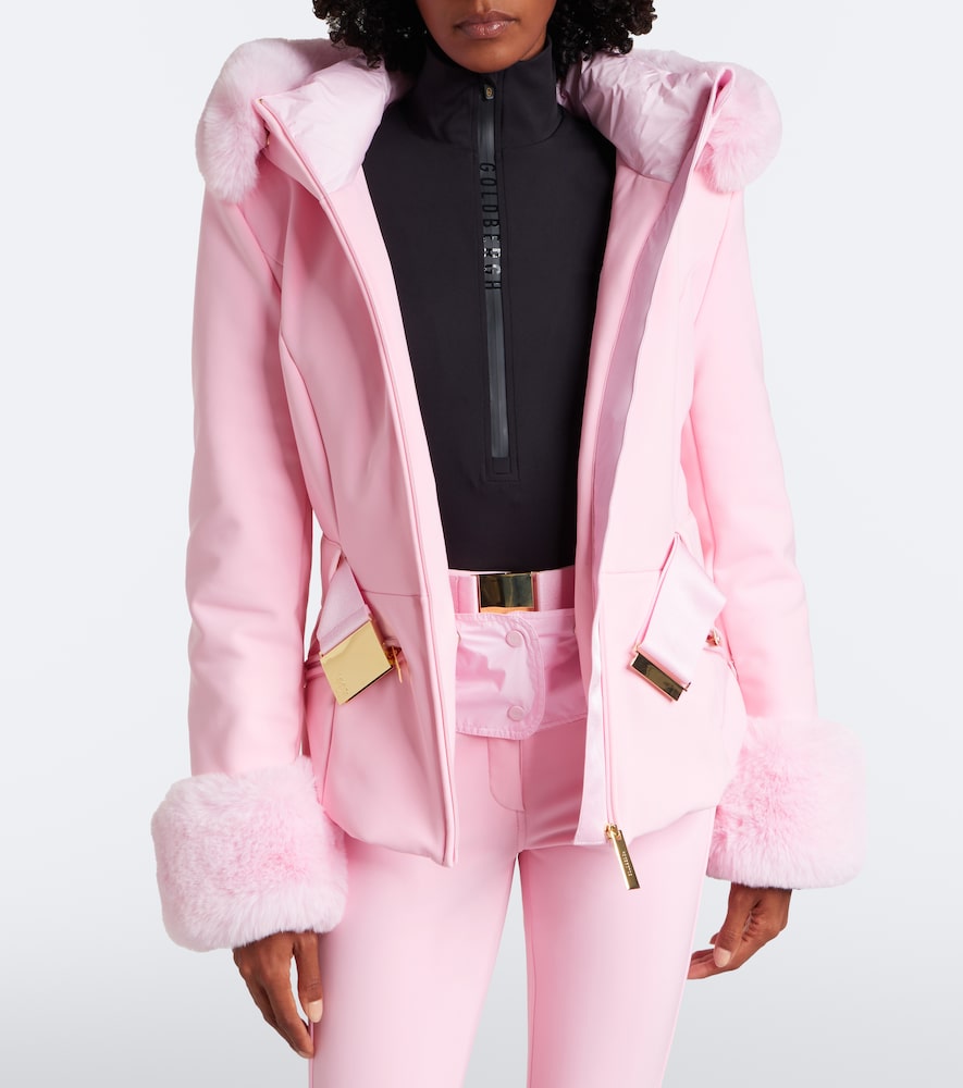 Prezioso Belted Hooded Technical Ski Jacket
