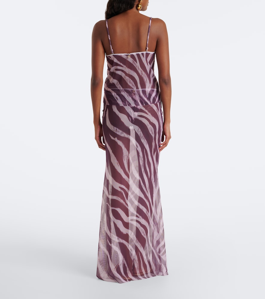 Solay Printed Sheer Maxi