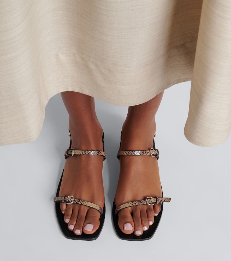 Adley Snake-Effect Sandals